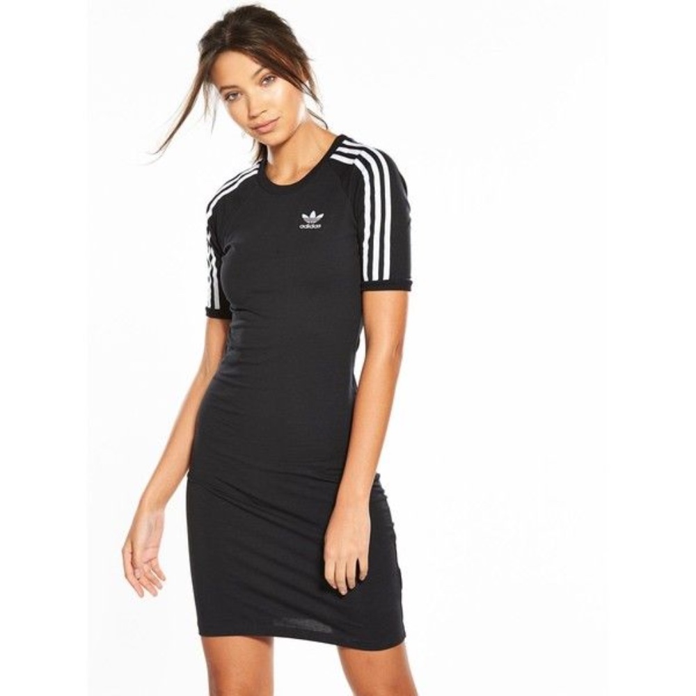 Adidas Black 3 stripe Dress SZ M